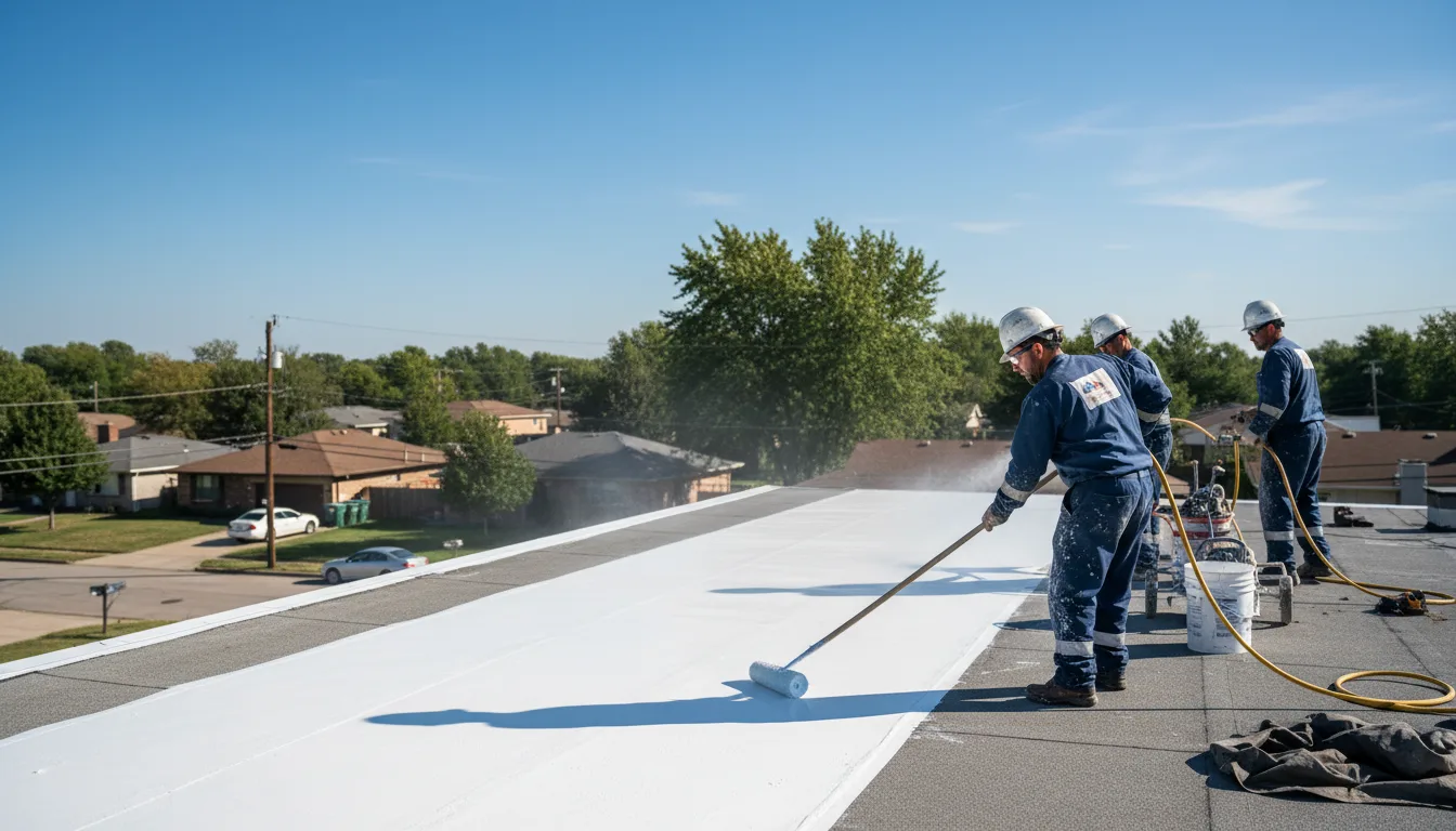 Commercial roof coating in Pellston, MI near me